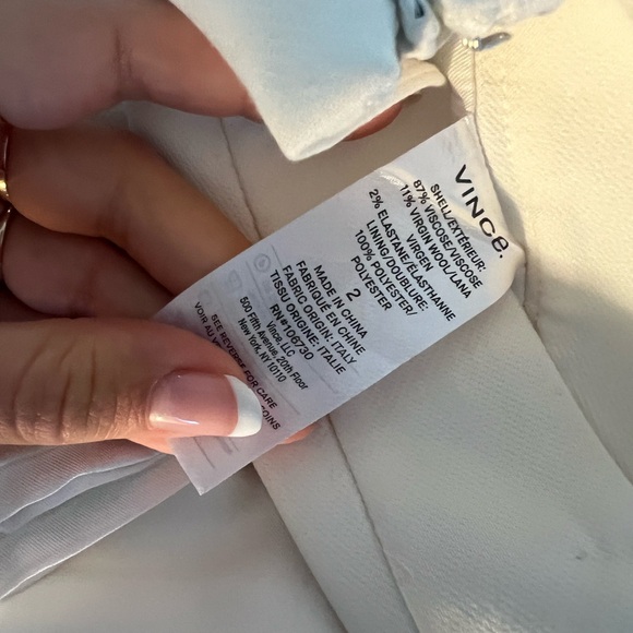 Vince Wool Pleat Front Culottes - Picture 6 of 6